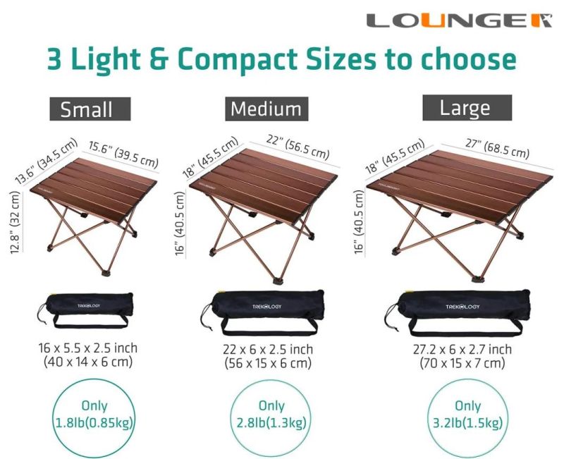 Ultralight 7075 Aluminum Board Foldable Table Camping