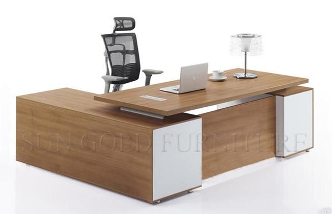 Modern Melamine Black Executive Office Desk Design Furniture (SZ-ODB337)