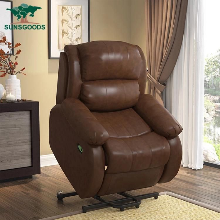 Manufacturer Luxury Popular Design Bedroom Real Leather Single Sofa Group Sofa Modern Furniture