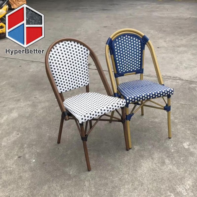 Green Plastic Rattan Coffee Chairs Exterior Coffee Chairs