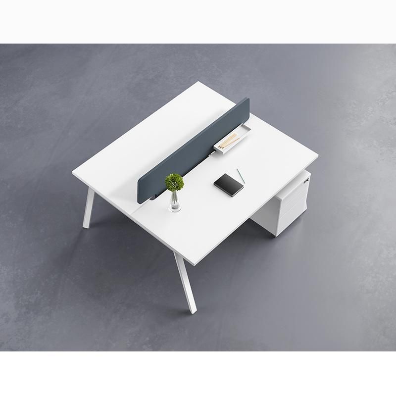 High Quality Modern White Two Seat Office Workstation Office Desk