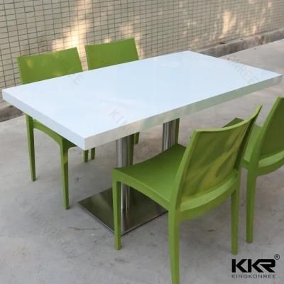 Marble Color Dining Room Furniture Quartz Stone Dining Table Solid Surface Table