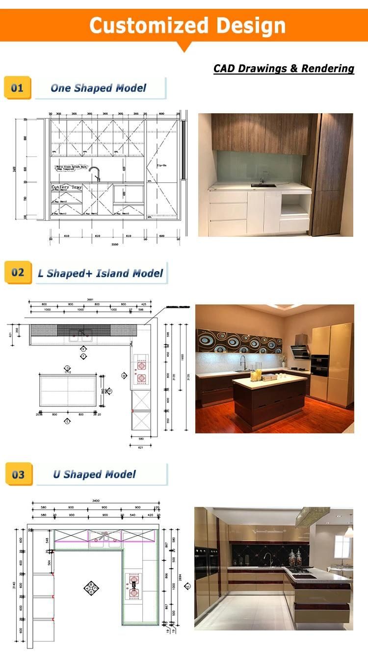 Modern Cheap Kitchen Cabinets Island Doors Pantry Outside German Wood Furniture Kitchen Cabinet Made in China