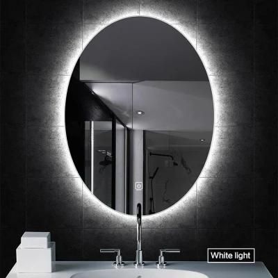 Oval Backlight Bathroom Mirror IP44 Water Proof LED Backlit Light Mirror