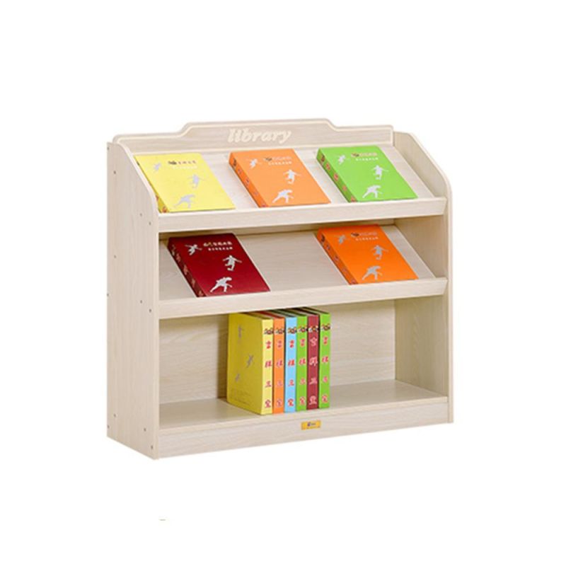 Kindergarten Kids Library Bookshelf, Daycare School Wooden Furniture, Kids Storage Bookcase Shelf, Preschool Kids Wooden Bookcase Bookshelf