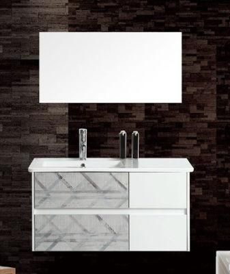 China Factory Wholesale Plywood Bathroom Vanity with Single Mirror
