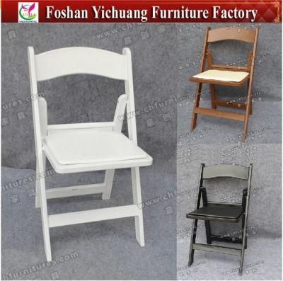 White Black or Brown Plastic Resin Wimbledon Event Folding Gladiator Chair for Wedding (YC-P50)