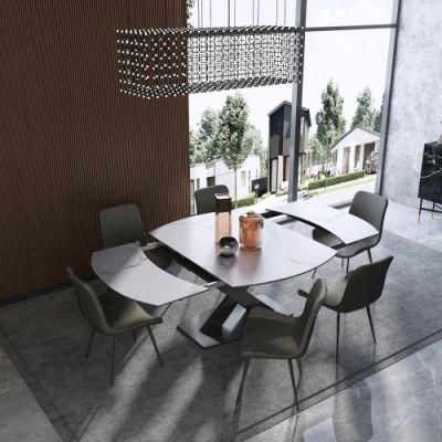 Wholesale Modern Home Metal Frame Dining Room Set Luxury Dining Furniture Set