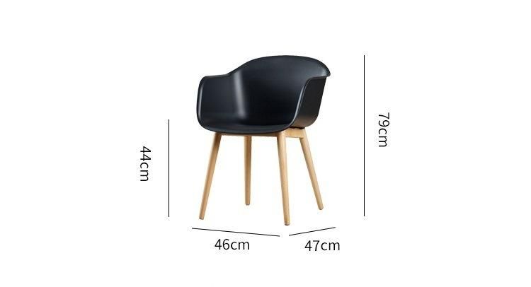 Restaurant Leisure Living Room Dining Plastic Modern Cheap PP Cover Shell Simple Chair