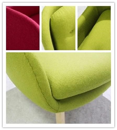 Modern Wooden Accent Armchair Hotel Furniture Singe Sofa Armchair Fiberglass Low Back Lounge Velvet Chairs