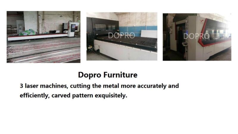 Dopro New Design Modern Luxurious Stainless Steel Polished Golden Sofa + End Table