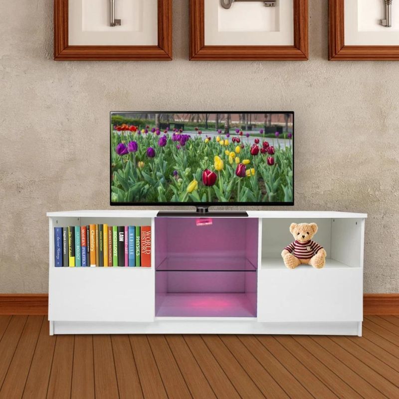 Modern White TV Cabinet Made of Wood