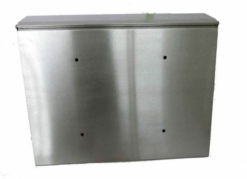 Postino Security Waterproof Large Capacity Stainless Steel Wall-Mount Letter Box Mailbox