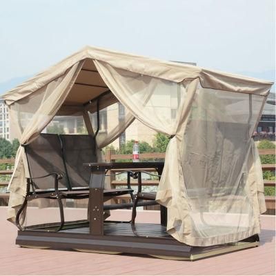 4 Seater Luxury Outdoor Patio Swing Chair with Table