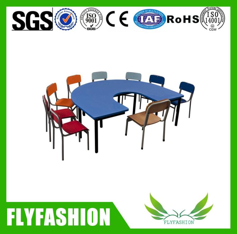 U Shape Childern Table and Chair Furniture (SF-37C)