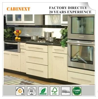 American Project Modern Style White Shaker Solid Wood Kitchen Cabinets