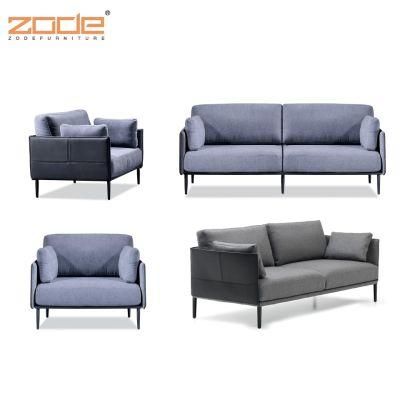 Zode Modern Home/Living Room/Office Furniture Antique Style 3 Seat Fabric Solid Wood Frame Leather Sofa