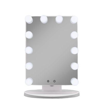 LED Illuminated Vanity Makeup Mirror with Lights Dimmer Colors