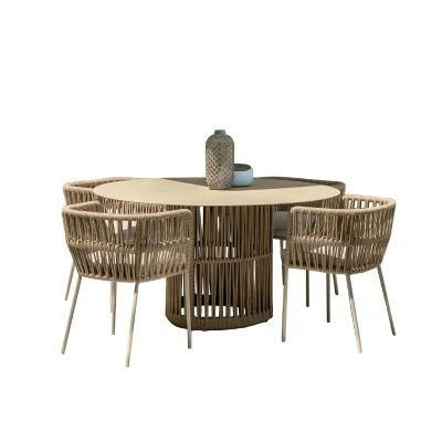 Modern Outdoor Dining Table Set European Style Patio Furniture