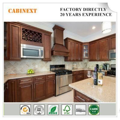 American Style Solid Wood Lacquer Kitchen Cabinets Manufacturer China