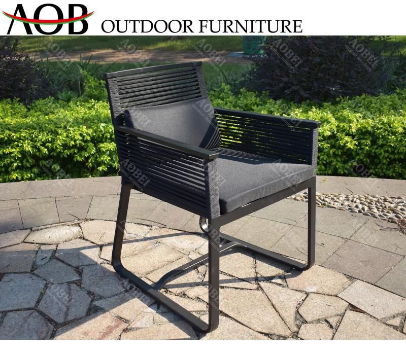 Modern Outdoor Garden Home Hotel Restaurant Patio Resort Apartment Hospitality Project Rope Dining Chair Furniture