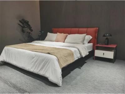Italy Style Bedroom Furniture Soild Wood Bed Wooden Double King Size Bed