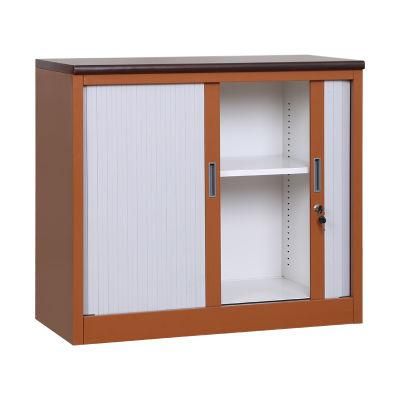 Plastic Roller Shutter Door Steel Adjustable Shelves Tambour Filing Cabinet