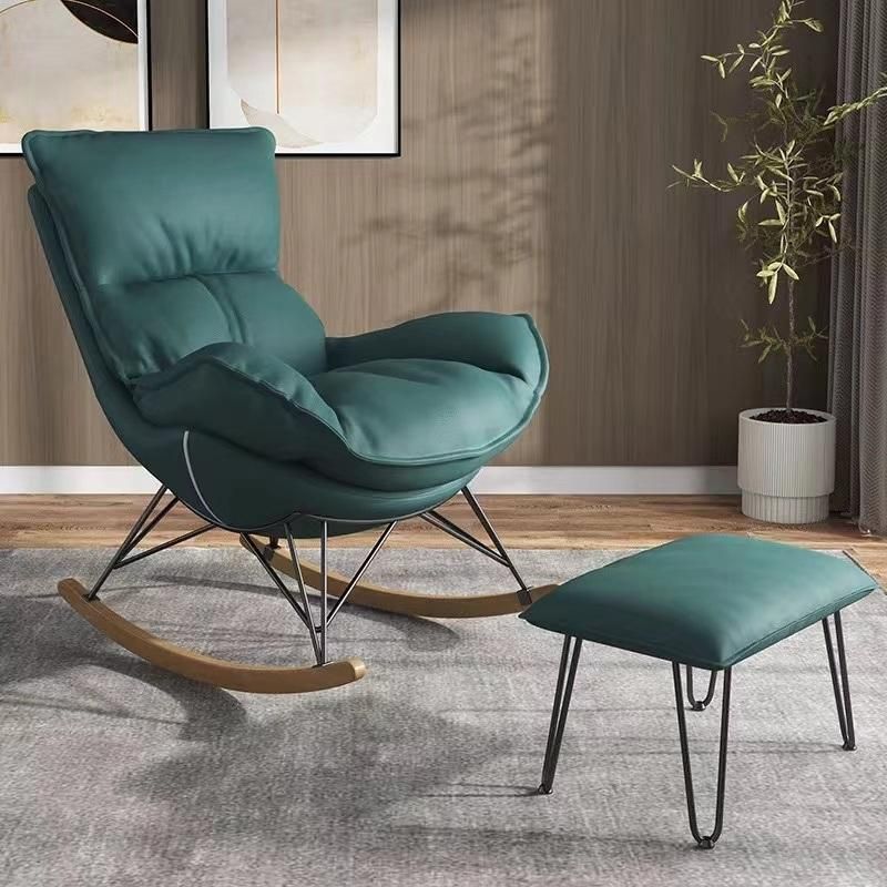 Luxury Comfortable Bedroom Furniture Velvet Leisure Leather Hotel Living Room Rocking Recliner Chairs
