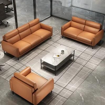 Customized Office Building Sofa Set for Home and Office Excellent Quality PU Leather Office Meeting Sofa Modern