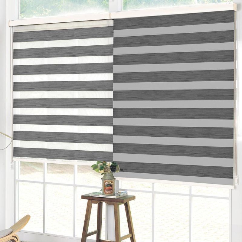 Bedroom Shading Blinds Zebra Manual Control Type Window Blinds