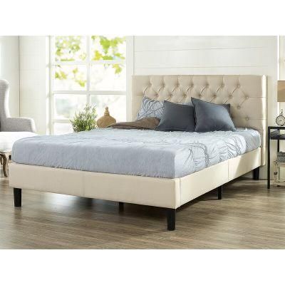 New Model Modern European Bedroom Furniture Luxury Leather PU Double Bed
