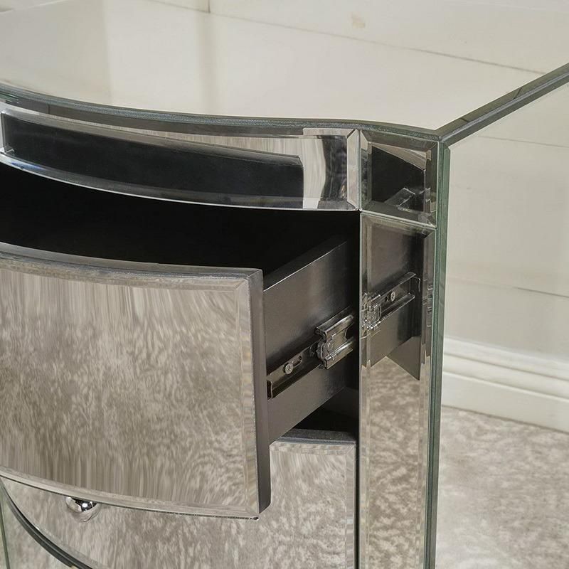 Manufacture Wholesale Modern 6 Drawer Mirrored Furniture