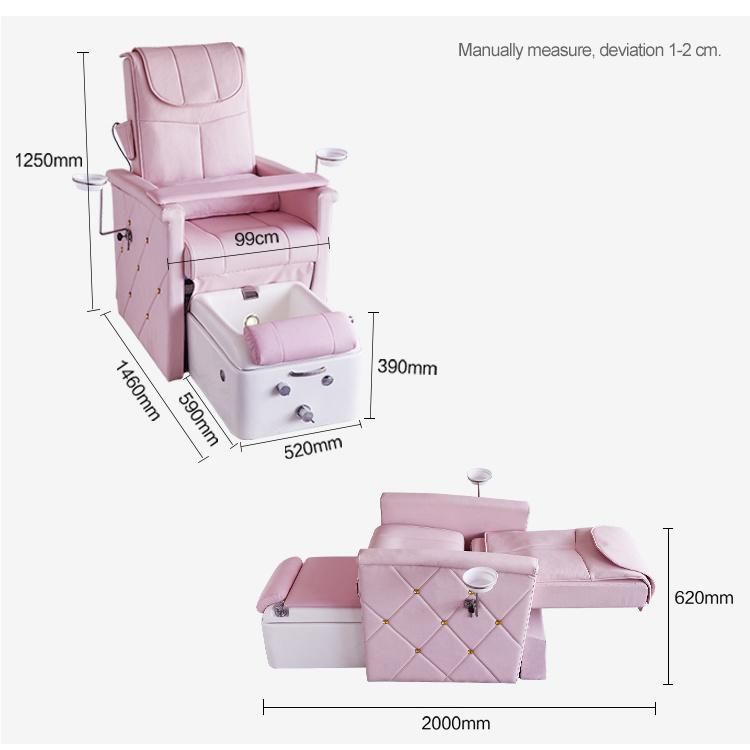 Mt Medical Wholesale Cheap Modern Luxury Beauty Nail Salon Furniture Whirlpool Discharge Pump Foot SPA Massage Pedicure Chair