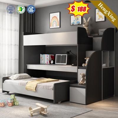 Cheap Modern Bedroom Furniture Bunk Bed Children Beds with Stairs and Storage Layers