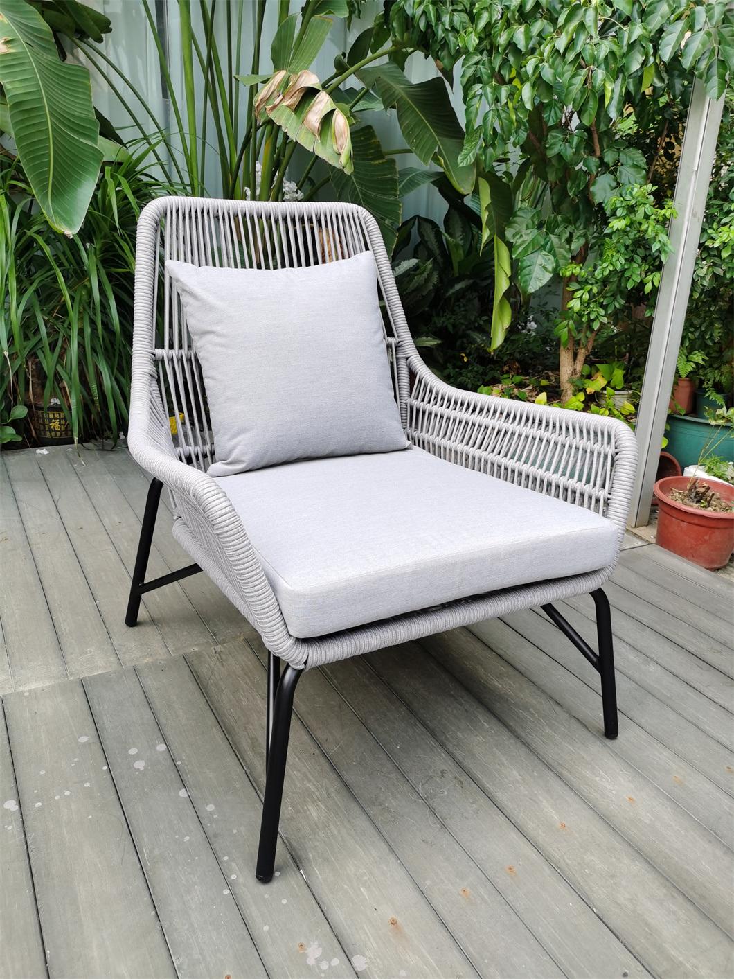 Modern Style Rattan Outdoor Patio Garden Outdoor Rattan Aluminum Furniture Chair