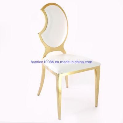 Moon Pictures High Hotel Dining Room Banquet off White Leather Chairs