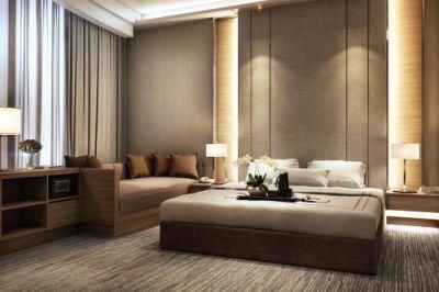 China Manufacturer Modern Design 5 Star Hotel Bedroom Wood Furniture for Hotel Project