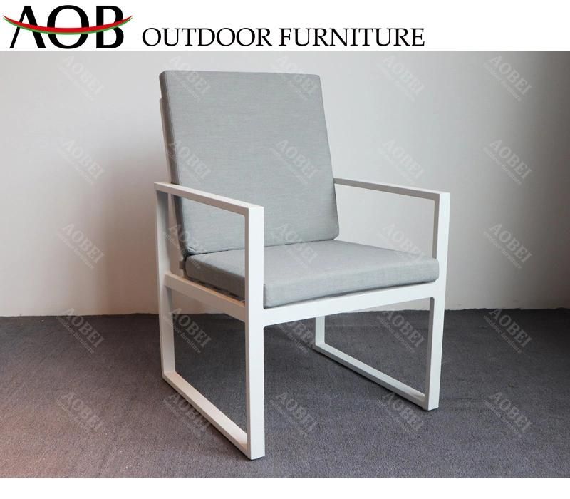 Customized Modern Outdoor Garden Home Hotel Restaurant Patio Resort Aluminum Dining Furniture Chair