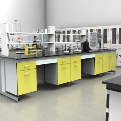 Factory Cheap Price Pharmaceutical Factory Steel Lab Bench with Absorbent Paper, Wholesale Custom Chemistry Steel Epoxy Resin Lab Furniture