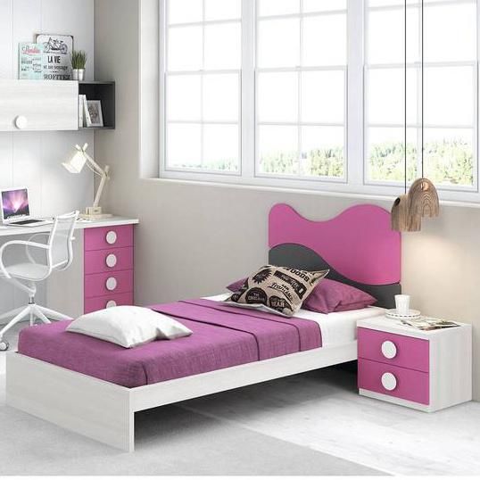 Nova Purple and Black Colour Kids Teenagers Bedroom Sets Furniture Home Furniture