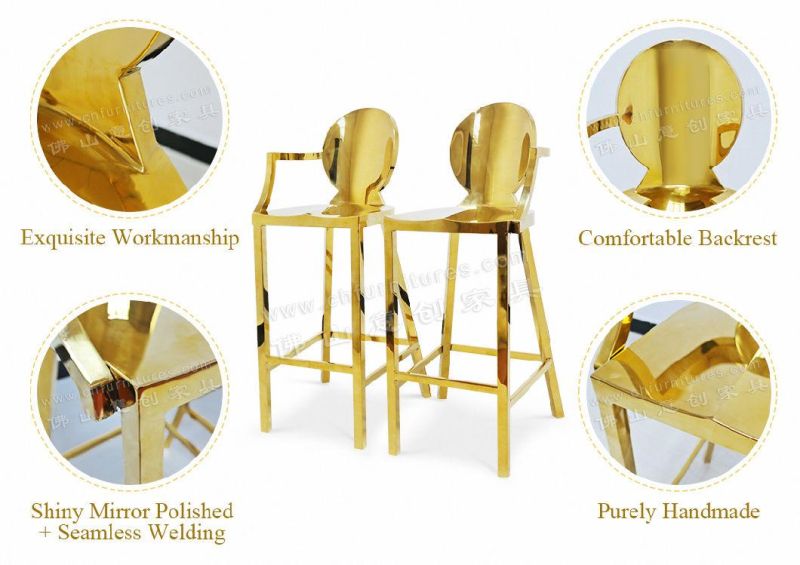 Hyc-Ss24 Modern Bar Stainless Steel Chair for Sale