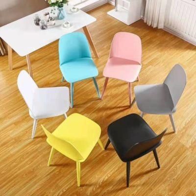 Stackable Plastic PP Hotel Restaurant Dining Chair with Steel Base