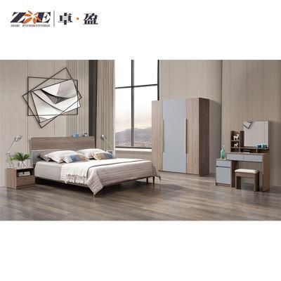 Apartment Home Furniture Modern Wooden Bedroom Furniture Set