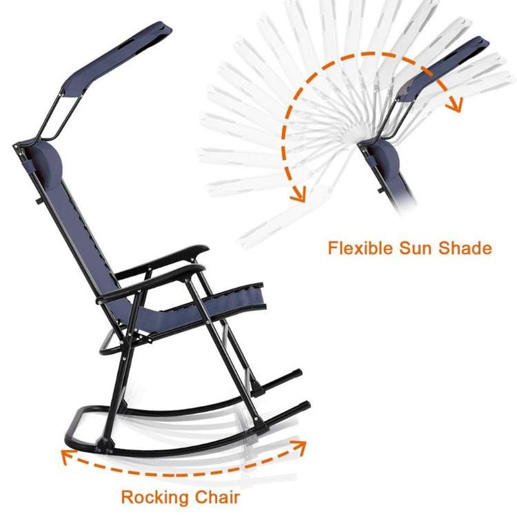 Lightweight Portable Modern Unique Chaise Luxury Folding Recliner Lounger Beach Sun Lounger Zero Gravity Chair