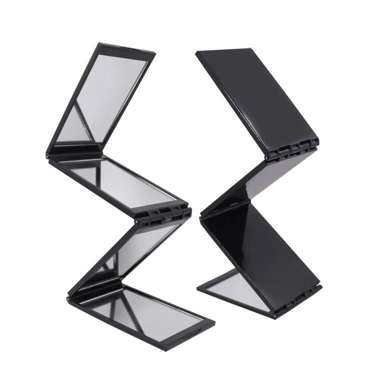 Self Cut Foldable 4 Panels Portable Compact Makeup Cosmetic Mirror
