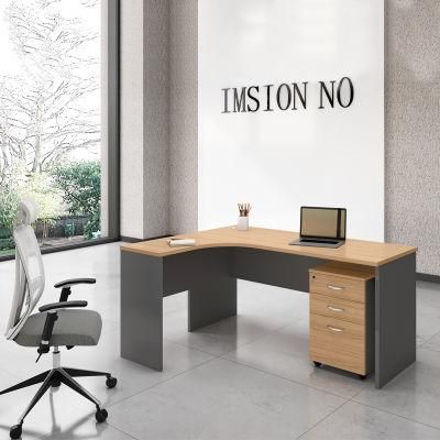 Home Desk Modern Adjustable Desktop Corner Computer Office Table with Bookshelf Drawers