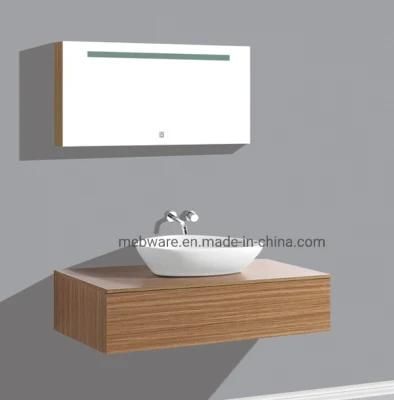 Wall Melamine Bathroom Cabinet with LED Mirror