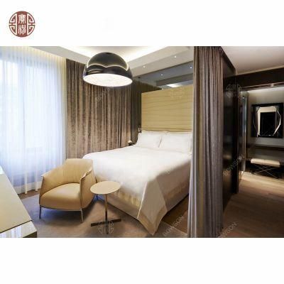 4 Star Hotel Furniture Modern Wood Bedroom Sets King Bed Headboards for Sale