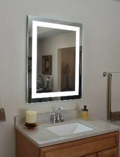 36&prime;&prime;x36&prime;&prime; Metal Chasis Us/Canada Motel Hotel Project Prefered Bathroom LED Mirror with Four Lines