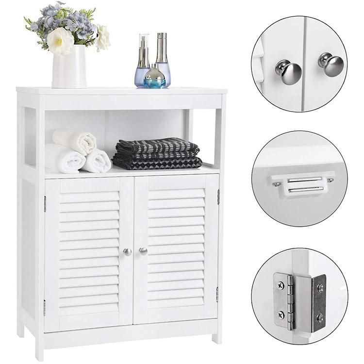 Bathroom Storage Cabinet with Sink Modern Bathroom Vanity with LED Mirror Custom Bathroom Equipment